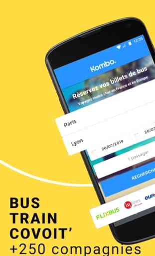 Kombo - Billets de train•bus 1