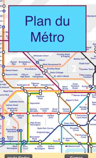 Métro de Londres - carte et itinéraires 1