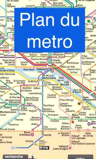 Métro RER de Paris - plan et tinéraire optimal 3