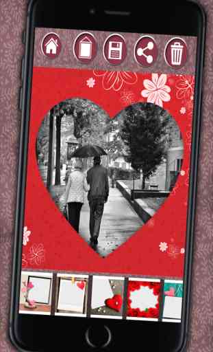 Cadres photo amour - amour cadres Photomontage pour éditer vos images romantiques 3