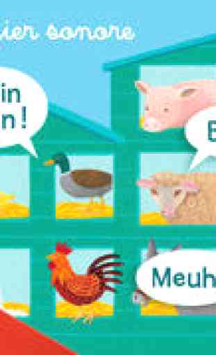 Les animaux de la ferme avec Petit Ours Brun : jeux éducatifs. Application enfants de 2 à 6 ans. 3