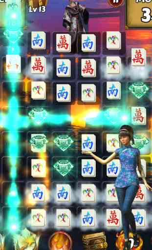 Mahjong Match Adventure World: tuiles anciennes Swipe & Switch bonbons chinois de recueillir tous les bijoux de diamants! 1