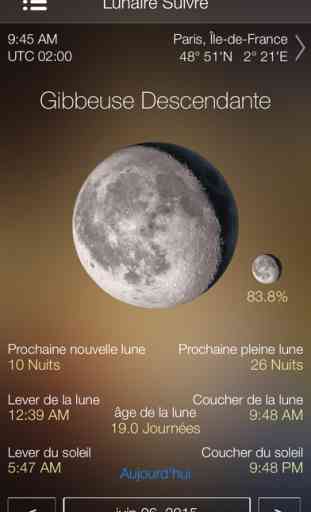 Calendrier lunaire montre de phase de lune 2