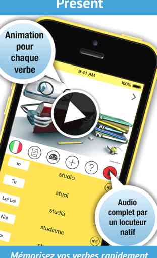 LearnBots italien - verbes + audio complet par un locuteur natif. 1