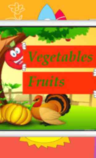 Match Vocabulary English Kids Free Learn Vegetable and Fruit 3