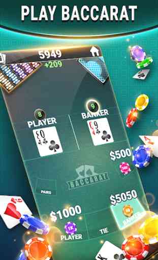Blackjack & Baccarat - Jeu de Carte du Casino 3