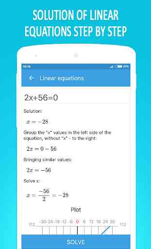Calculatrice d'équation Math 1