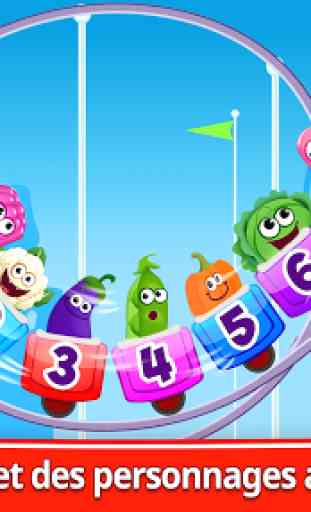 Funny Food: Compter Nombres Jeux pour les enfants 3