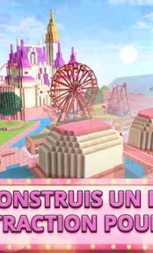 Girls Theme Park Craft: Parc d'attractions 3D 1