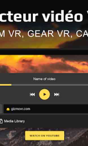 Lecteur GizmoVR : Vidéo en réalité virtuelle 360° 1