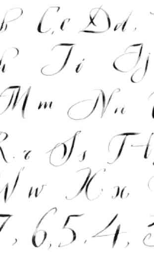 Lettres de calligraphie 4
