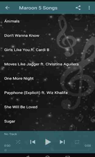 Maroon 5 Songs and Lyrics (Without Internet) 2
