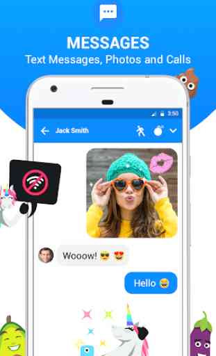 Messenger SMS for text - Dual Space - Dual App 3