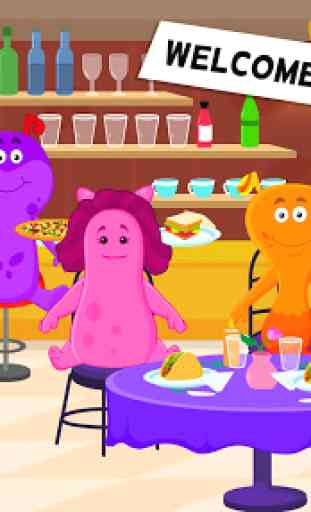 My Monster Town: Restaurant Cooking Games for Kids 2
