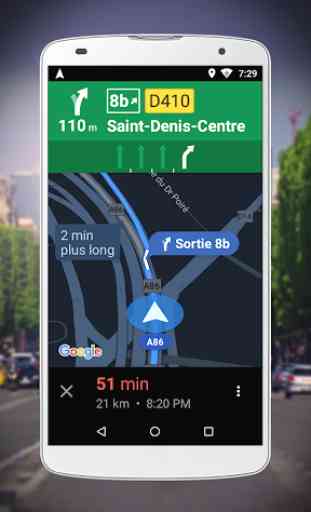 Navigation pour Google Maps Go 2