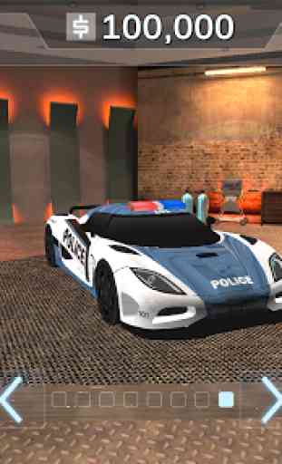 Policier simulateur de voiture de police 3