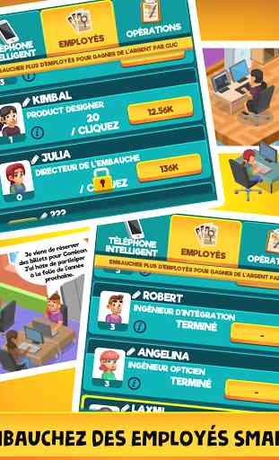 Smartphone Tycoon: Idle Portable clicker jeux tape 2