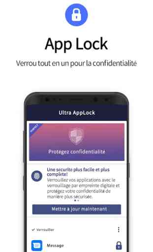 Ultra AppLock protège votre vie privée. 1