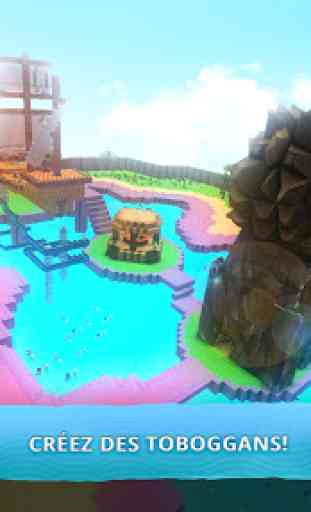 Water Park Craft GO: Construction de Toboggans 3D 1