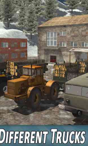 Winter Timber Truck Simulator 2
