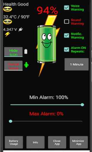 Alarme de batterie 2