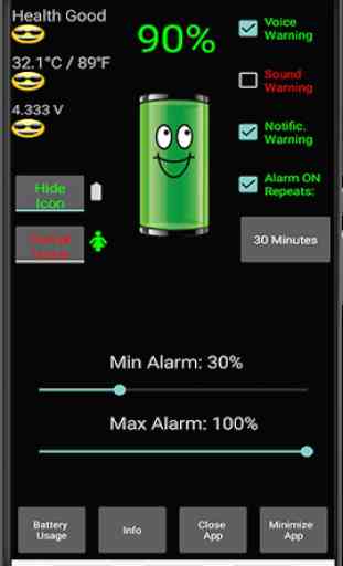 Alarme de batterie 3
