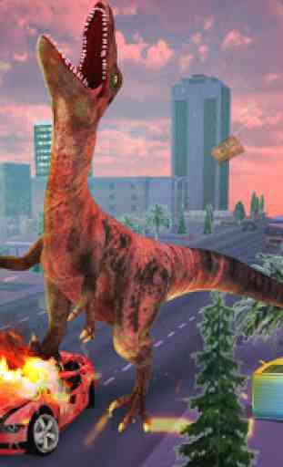Angry Dinosaur Simulator Games: City Attack 3D 2