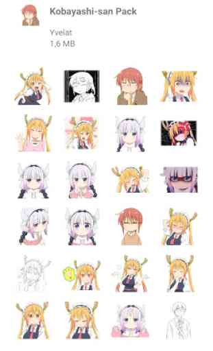Anime Stickers per WhatsApp - by Yvelat 2