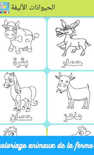 Apprendre l’arabe coloriage 4