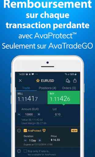 AvaTrade GO – Application de trading 1