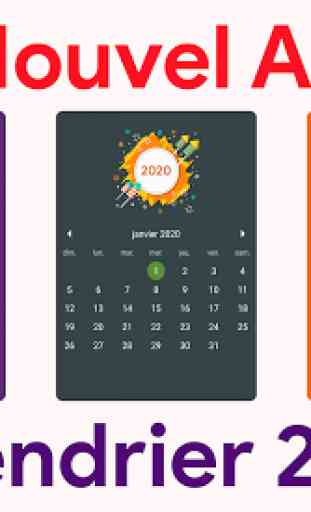Calendrier 2020 - Journal, vacances, rappels 1
