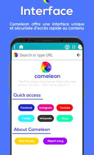 Cameleon browser - Navigation privée sans tracking 1