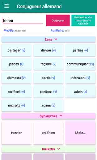 Conjugaison Verbe Allemand -Conjugateur-Traduction 1