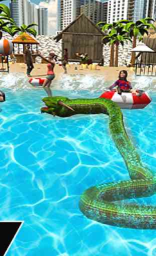 Dragon Snake Beach & City Attack Simulator 2019 1