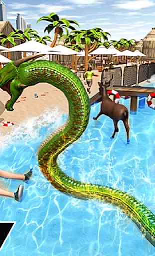 Dragon Snake Beach & City Attack Simulator 2019 2