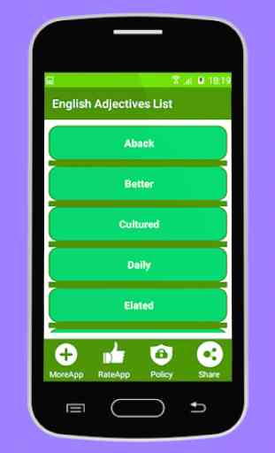 English Adjectives List 2