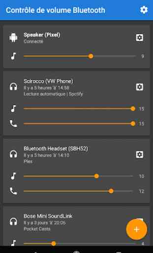 Gestionnaire de volume Bluetooth 1