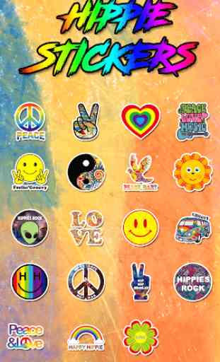 Hippie Sticker- Emoji Keyboard 3