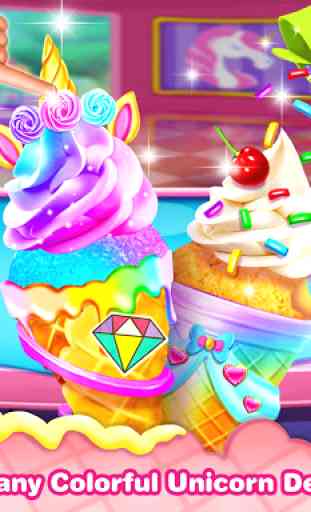 Ice Cream Cone Cupcake-Bakery Food Game 4