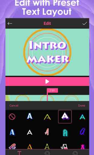 Intro Maker for YouTube - éditeur de vidéo d'intro 2