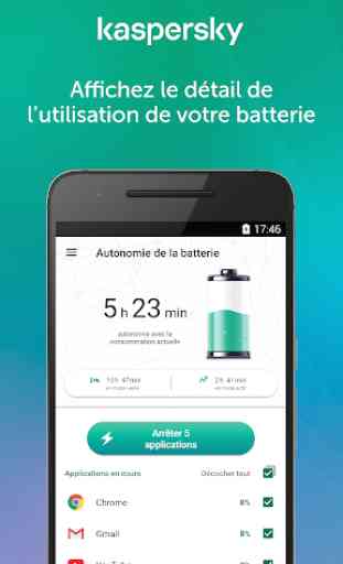 Kaspersky Battery Life: Économiseur de Batterie 1