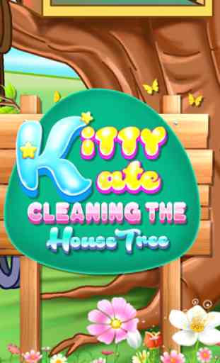 Kitty Kate Cleaning the House Tree 4