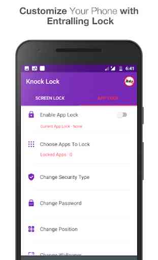 Knock lock screen - Applock 2