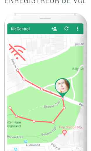 Le tracking de famille GPS KidsControl 2