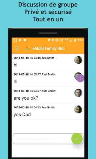 Localiser Famille GPS enfants Tracker Chat 360 3