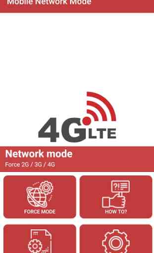 Mobile Network Mode (Force 4G/3G/2G) 1