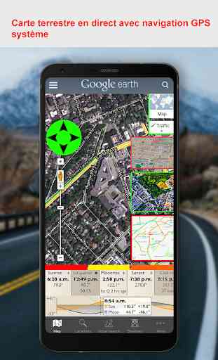 monde route carte Et GPS trousse 1