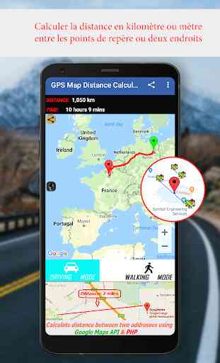 monde route carte Et GPS trousse 3
