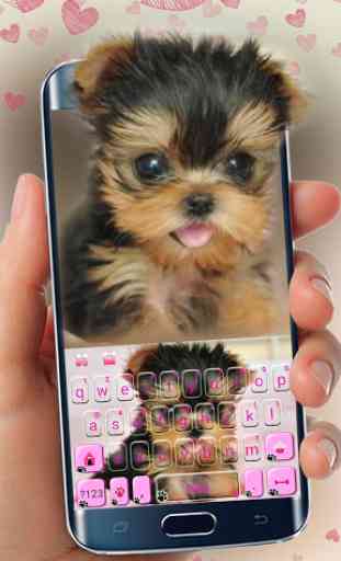 Nouveau thème de clavier Cute Tongue Cup Puppy 1