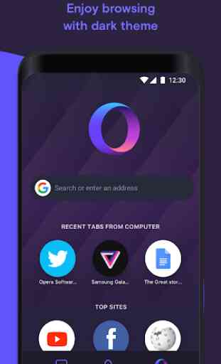 Opera Touch: le nouveau navigateur rapide 3